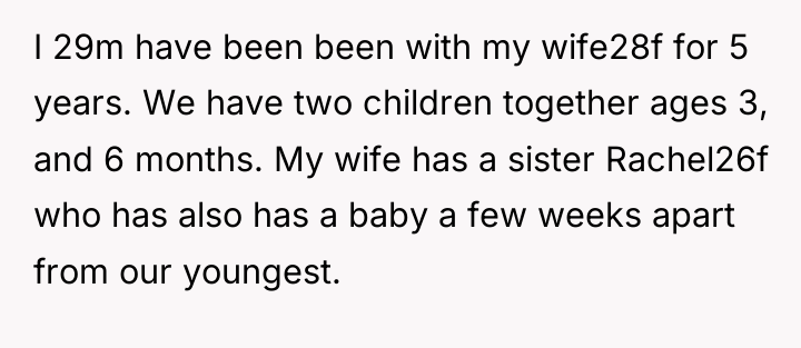 I 29m have been been with my wife28f for 5...