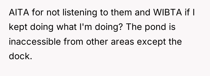 AITA for not listening to them and WIBTA if I...