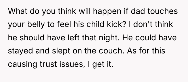 What do you think will happen if dad touches your...