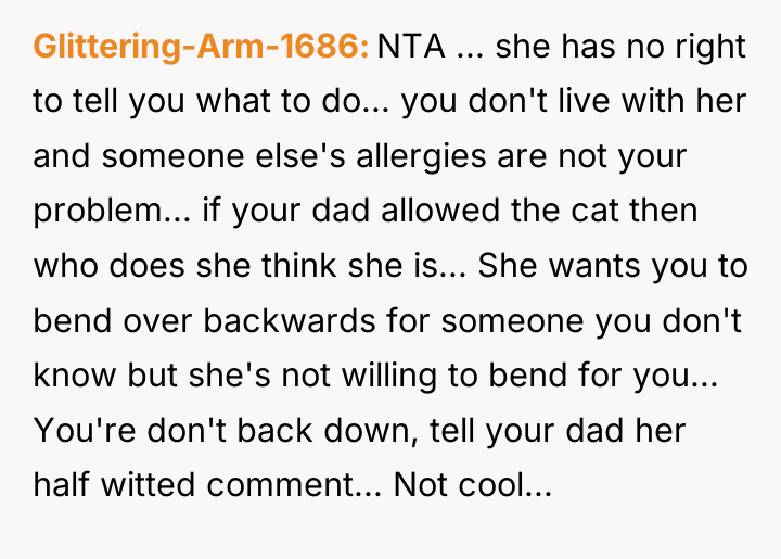 Glittering-Arm-1686 NTA ... she has no right to tell you...