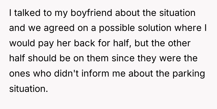 I talked to my boyfriend about the situation and we...