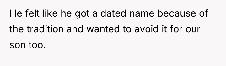 He felt like he got a dated name because of...