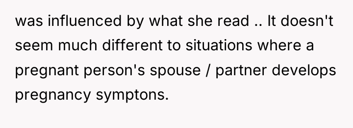was influenced by what she read .. It doesn't seem...