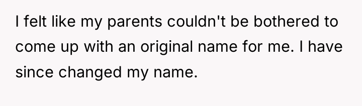 I felt like my parents couldn't be bothered to come...