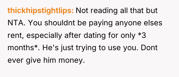thickhipstightlips Not reading all that but NTA. You shouldnt be...