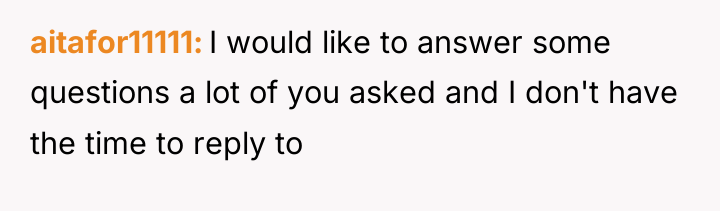 aitafor11111 I would like to answer some questions a lot...