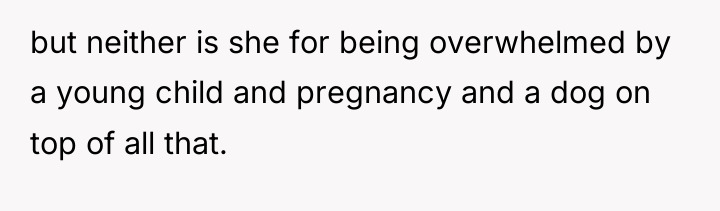 but neither is she for being overwhelmed by a young...