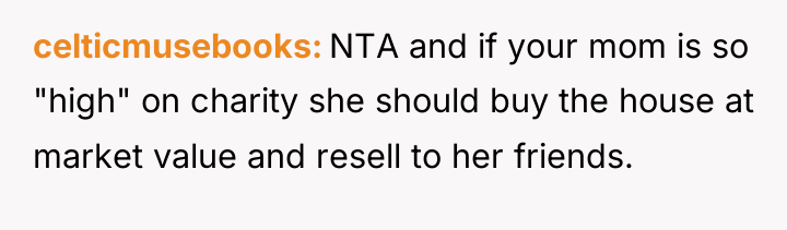 celticmusebooks NTA and if your mom is so "high" on...