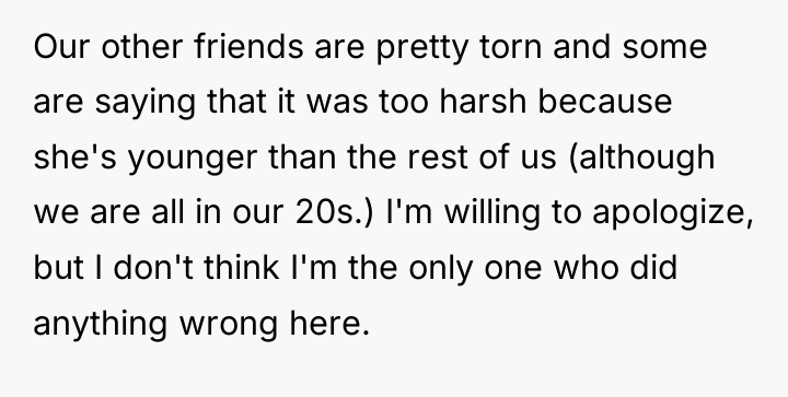Our other friends are pretty torn and some are saying...
