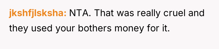 jkshfjlsksha NTA. That was really cruel and they used your...