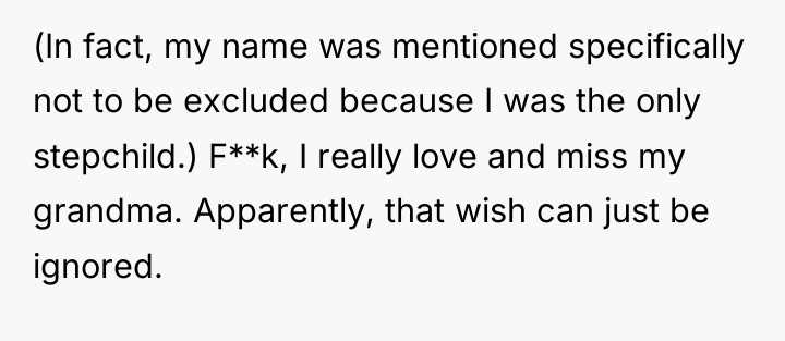 (In fact, my name was mentioned specifically not to be...