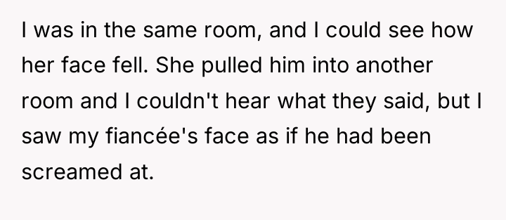 I was in the same room, and I could see...