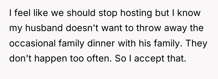 I feel like we should stop hosting but I know...