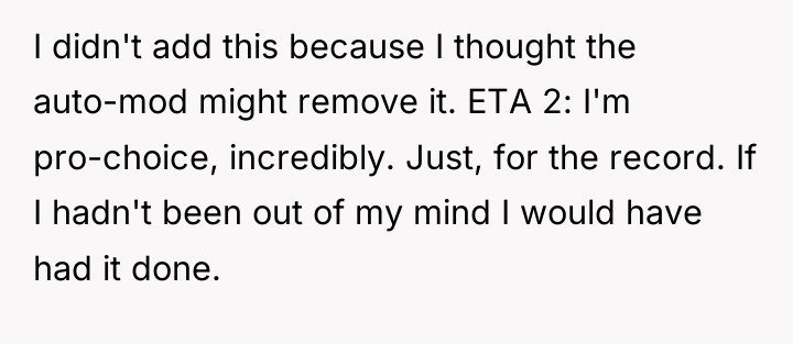 I didn't add this because I thought the auto-mod might...
