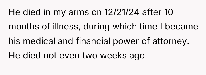 He died in my arms on 12/21/24 after 10 months...