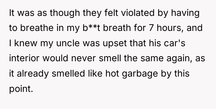 It was as though they felt violated by having to...