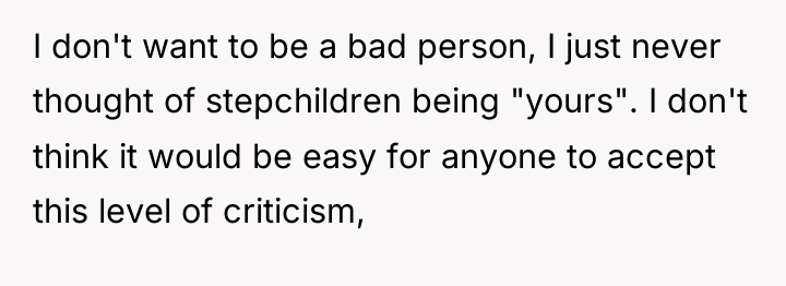 I don't want to be a bad person, I just...