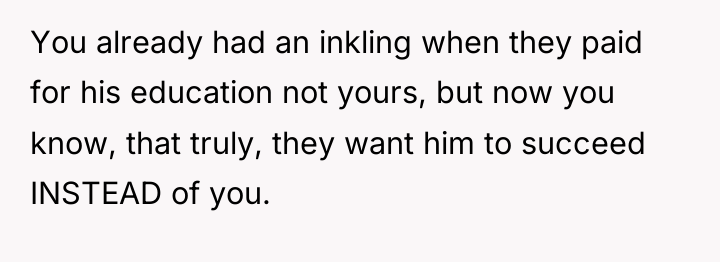 You already had an inkling when they paid for his...