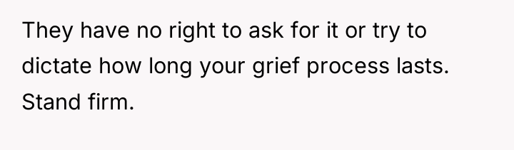 They have no right to ask for it or try...