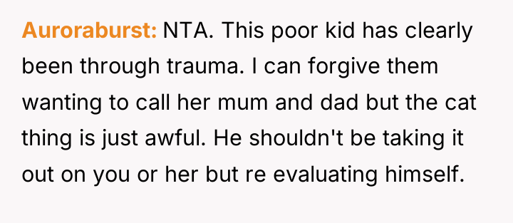 Auroraburst NTA. This poor kid has clearly been through trauma....