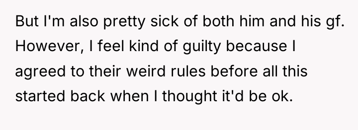 But I'm also pretty sick of both him and his...