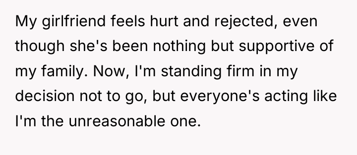 My girlfriend feels hurt and rejected, even though she's been...