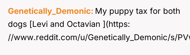 Genetically_Demonic My puppy tax for both dogs [Levi and Octavian...