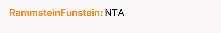 RammsteinFunstein NTA