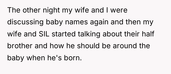 The other night my wife and I were discussing baby...
