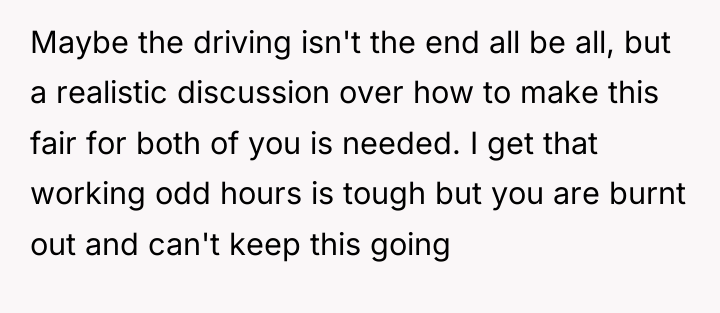 Maybe the driving isn't the end all be all, but...