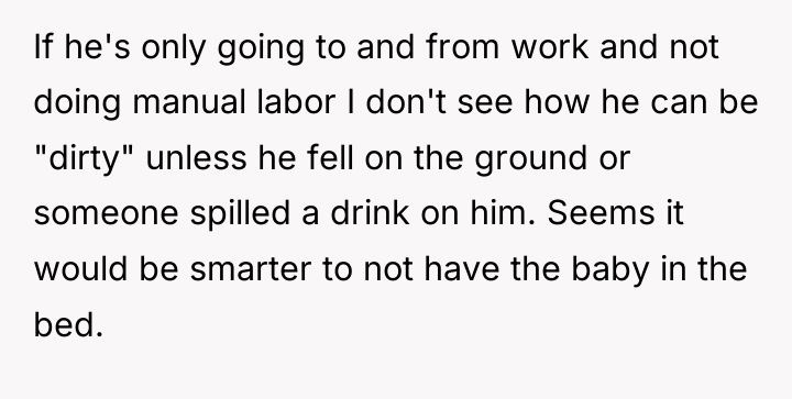 If he's only going to and from work and not...