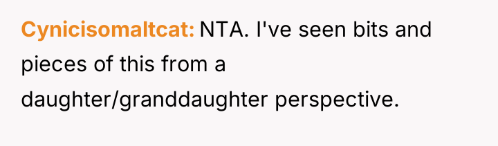 Cynicisomaltcat NTA. I've seen bits and pieces of this from...