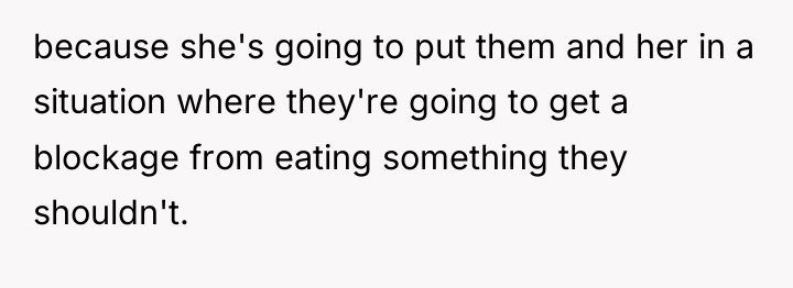 because she's going to put them and her in a...