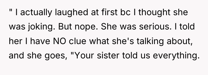 " I actually laughed at first bc I thought she...
