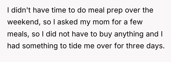 I didn't have time to do meal prep over the...