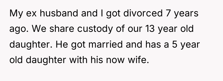My ex husband and I got divorced 7 years ago....