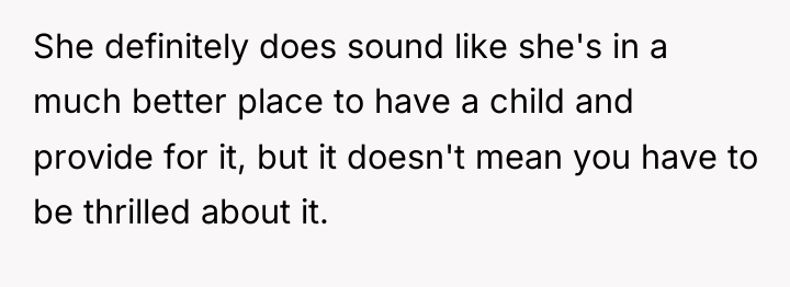 She definitely does sound like she's in a much better...