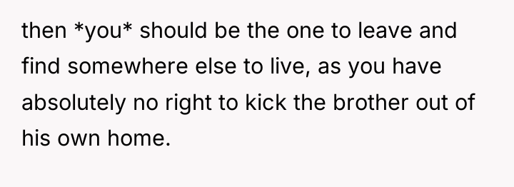 then *you* should be the one to leave and find...