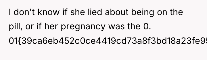 I don't know if she lied about being on the...