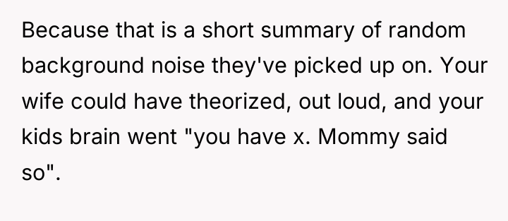 Because that is a short summary of random background noise...