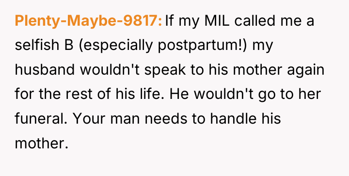 Plenty-Maybe-9817 If my MIL called me a selfish B (especially...