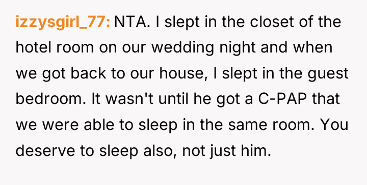 izzysgirl_77 NTA. I slept in the closet of the hotel...