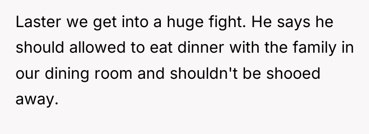 Laster we get into a huge fight. He says he...