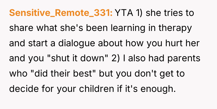Sensitive_Remote_331 YTA 1) she tries to share what she's been...