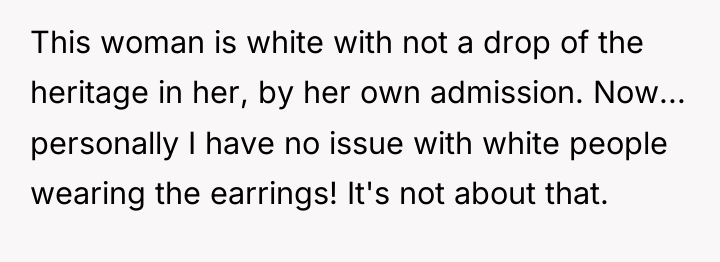 This woman is white with not a drop of the...