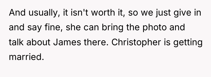 And usually, it isn't worth it, so we just give...