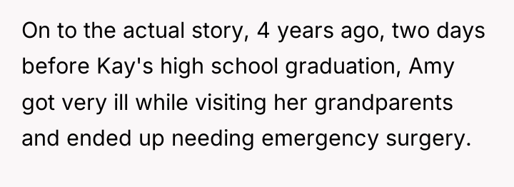 On to the actual story, 4 years ago, two days...