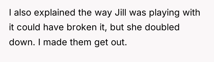 I also explained the way Jill was playing with it...