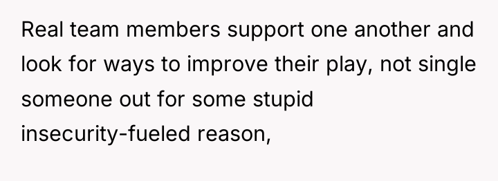 Real team members support one another and look for ways...