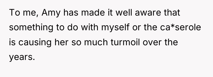 To me, Amy has made it well aware that something...